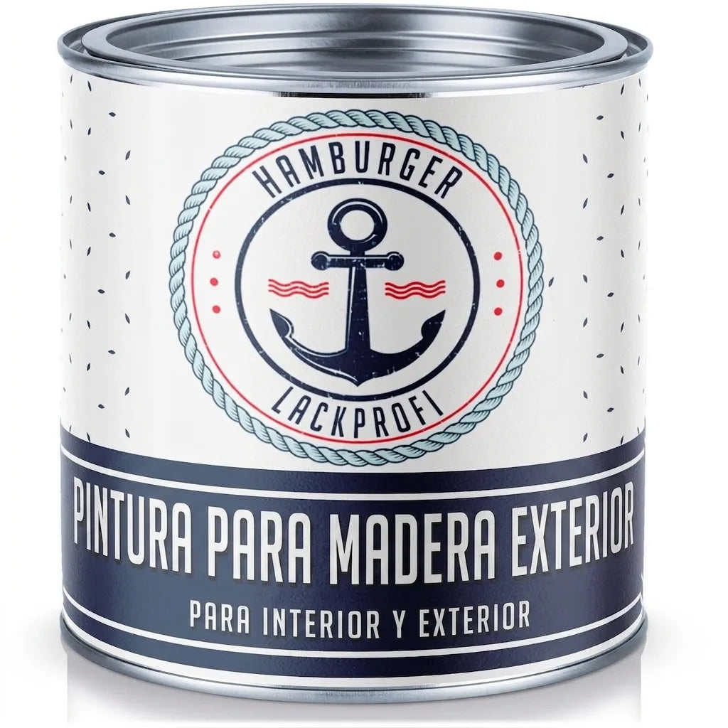Bote de pintura protectora para madera 'Hamburger Lackprofi' para interiores y exteriores.