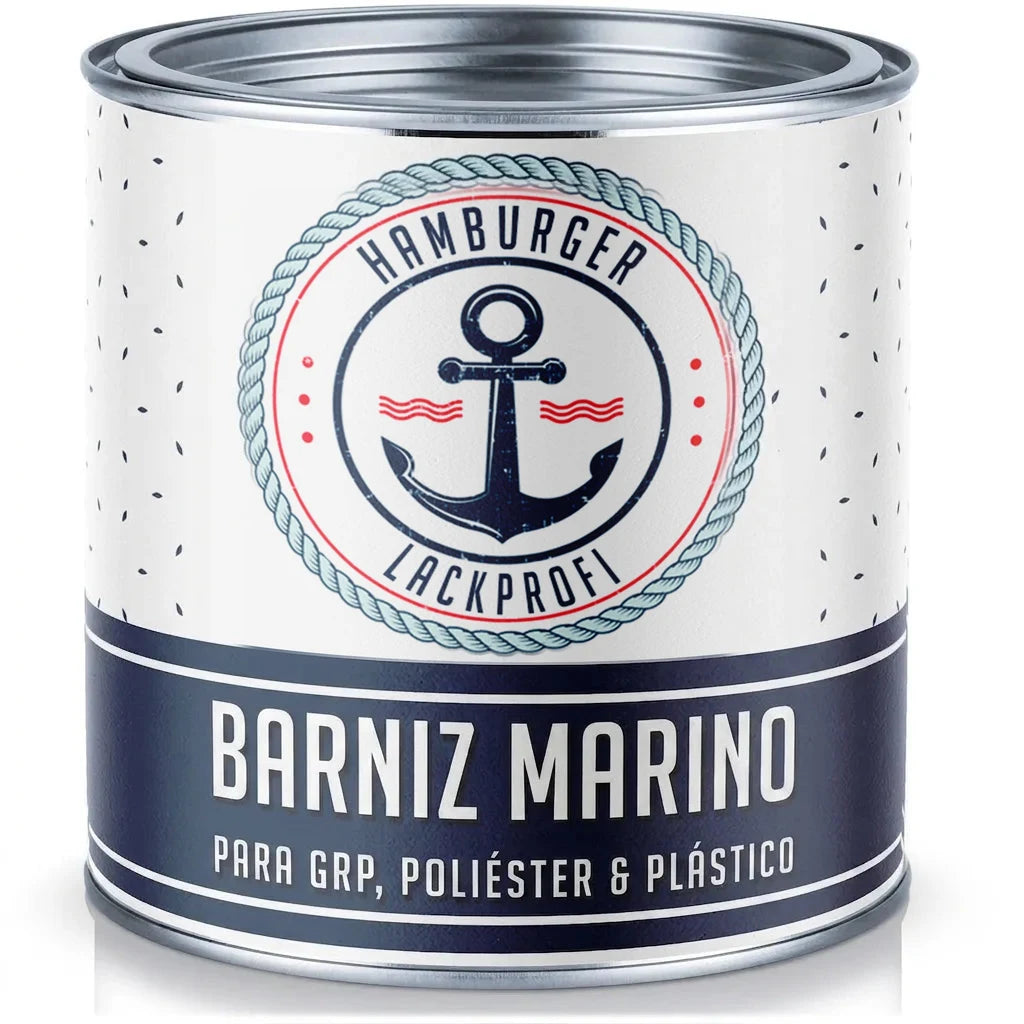 Bote de laca profesional para barcos Hamburger Lackprofi, apta para GFK, poliéster y plástico.