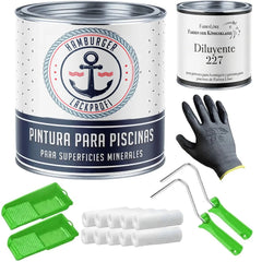 Pintura con rodillo y diluyente